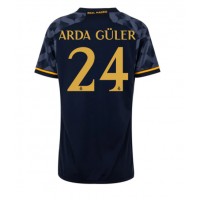 Camiseta Real Madrid Arda Guler #24 Visitante Equipación para mujer 2023-24 manga corta